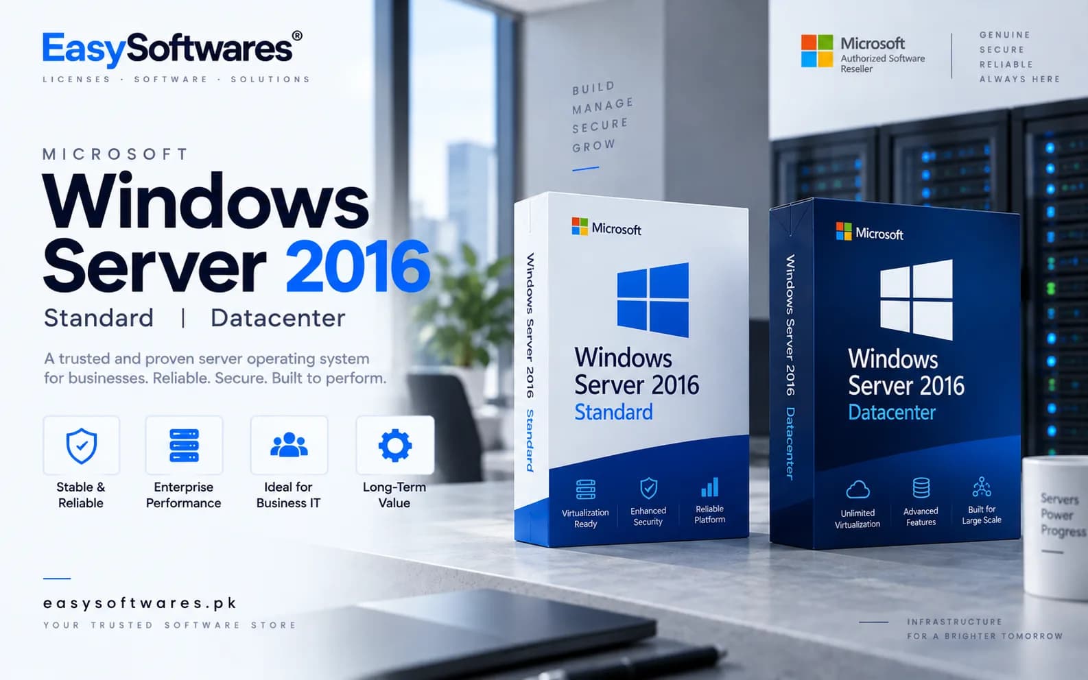 Windows Server 2016 Standard - Datacenter Official Activation Key